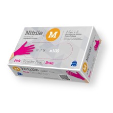 GUANTE RUBBEREX NITRILO G.TOUCH 3,5GR ROSA