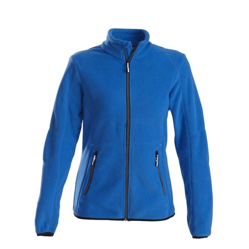 Chaqueta hibrida forro Polar mujer GTS 404022L senderismo azul